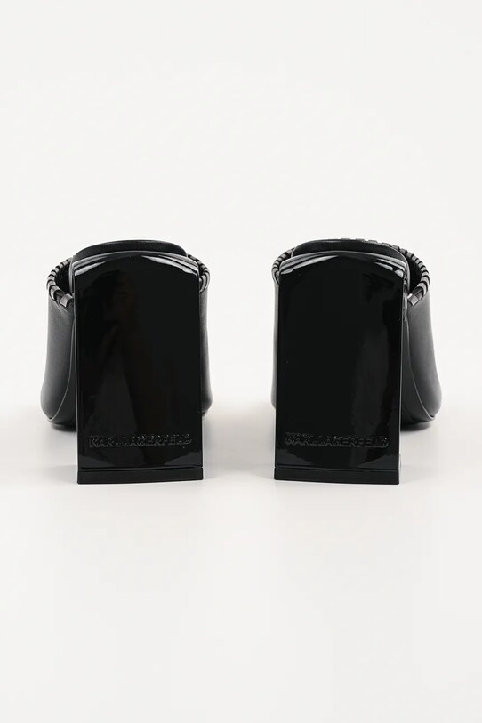 Obuwie Karl Lagerfeld klapki skórzane ASTRA NOVA KL33172.000 czarny