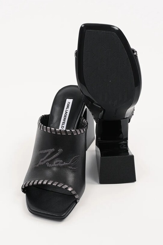 Karl Lagerfeld klapki skórzane ASTRA NOVA KL33172.000 czarny