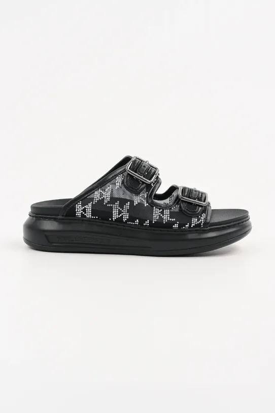 Шльопанці Karl Lagerfeld KAPRI SLIDE платформа чорний KL62505A.M0S