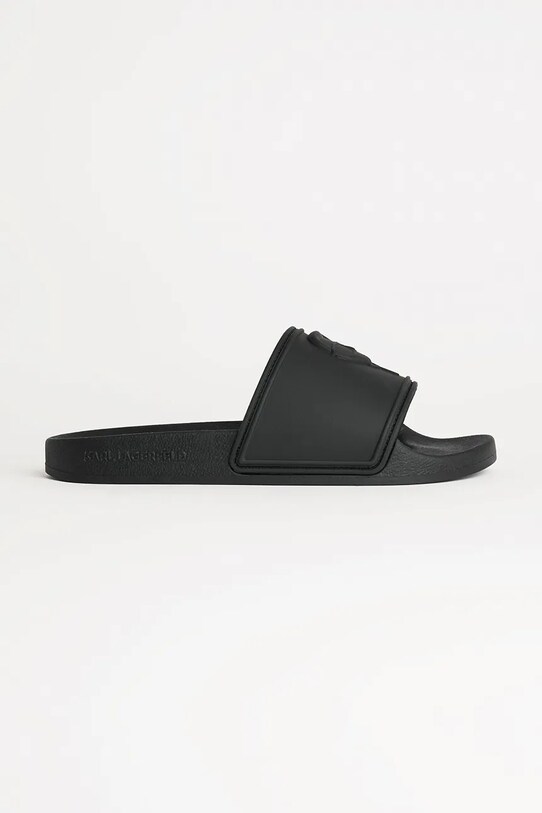 Παντόφλες Karl Lagerfeld KONDO 2.0 φλατ μαύρο KL80919M.V00