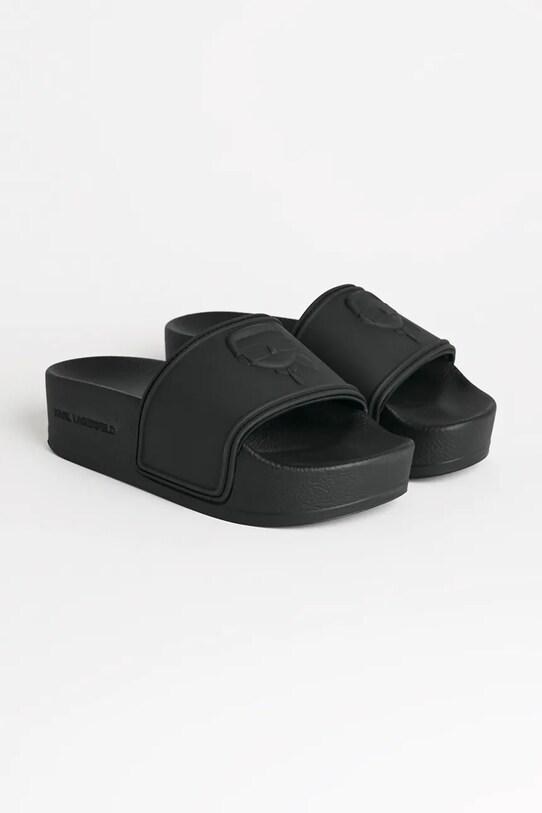 Šľapky Karl Lagerfeld KONDO MAXI KL80819M.V00 čierna SS25