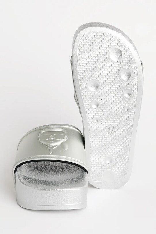 Παντόφλες Karl Lagerfeld KONDO MAXI KL80819M.VSL ασημί