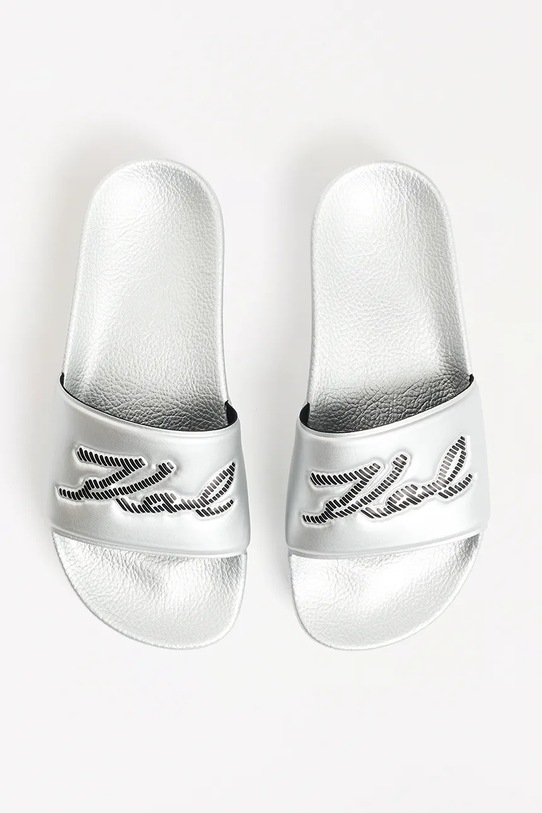 Παντόφλες Karl Lagerfeld KONDO MAXI ασημί KL80872.VSL