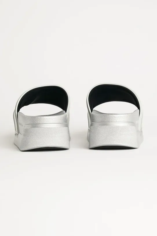 Obuwie Karl Lagerfeld klapki KONDOMINIUM KL88819.VSL srebrny