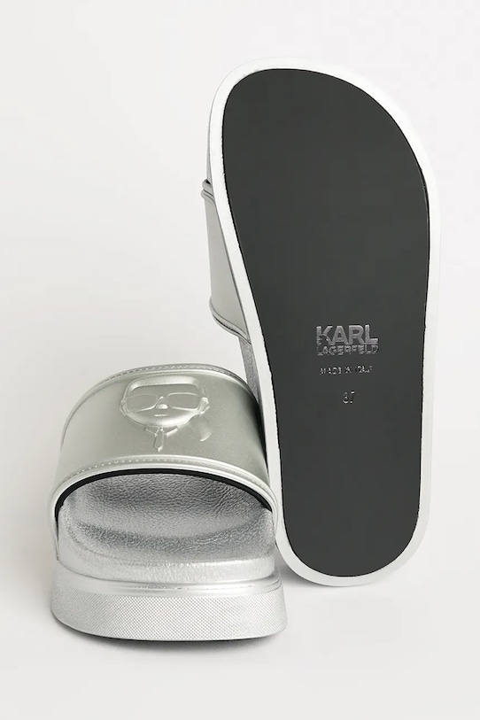 Karl Lagerfeld klapki KONDOMINIUM KL88819.VSL srebrny