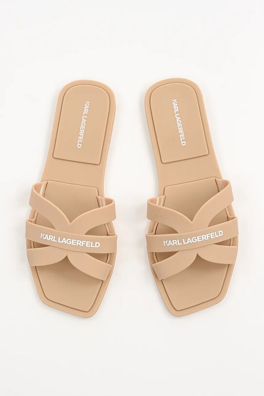 Παντόφλες Karl Lagerfeld JELLY IV μπεζ KL80025.VT8
