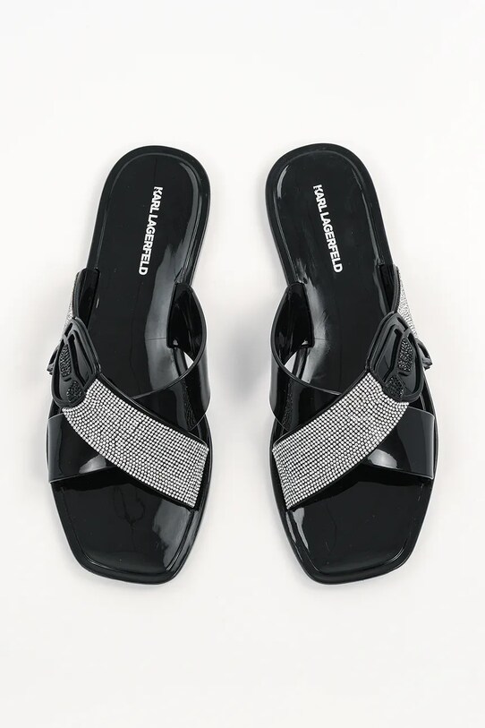 Karl Lagerfeld klapki JELLY III czarny KL80004S.V0S