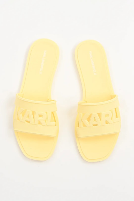Παντόφλες Karl Lagerfeld JELLY κίτρινο KL80005T.VEE