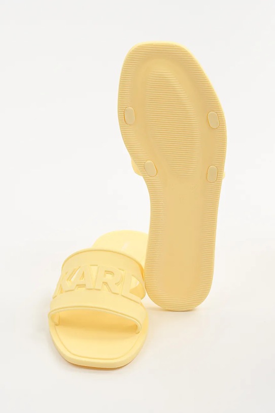 Παντόφλες Karl Lagerfeld JELLY KL80005T.VEE κίτρινο