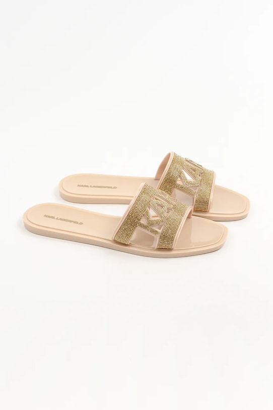 Karl Lagerfeld papuci JELLY III KL80005S.VGD aur SS25