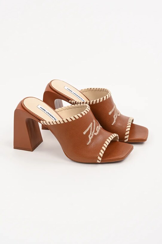 Karl Lagerfeld slapi de piele ASTRA NOVA KL33172.022 maro SS25