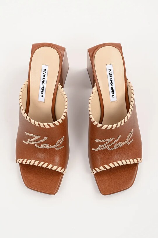 Karl Lagerfeld slapi de piele ASTRA NOVA maro KL33172.022