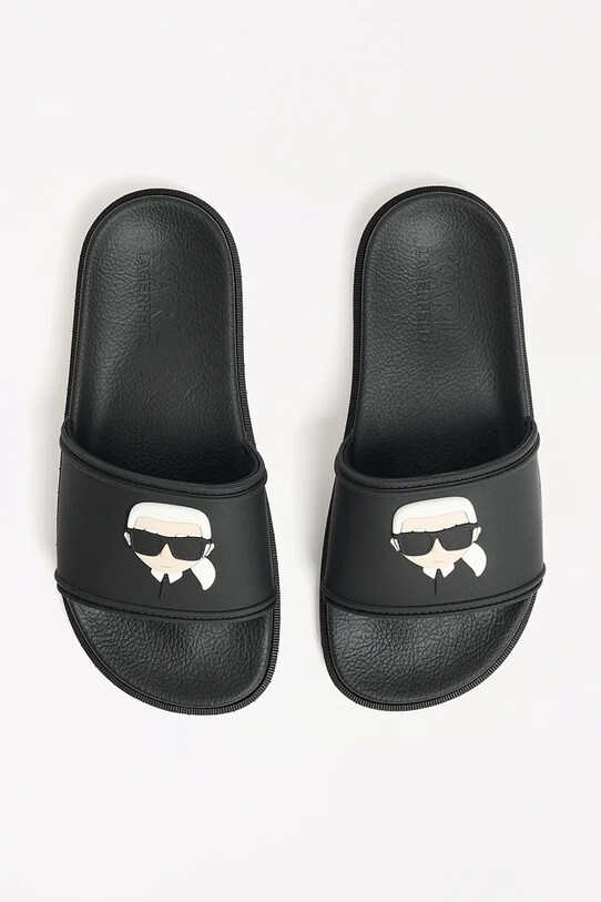 Karl Lagerfeld klapki KONDO TRED czarny KL80970N.F00