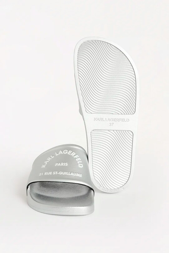 Karl Lagerfeld klapki KONDO 2.0 KL80908A.VSL srebrny