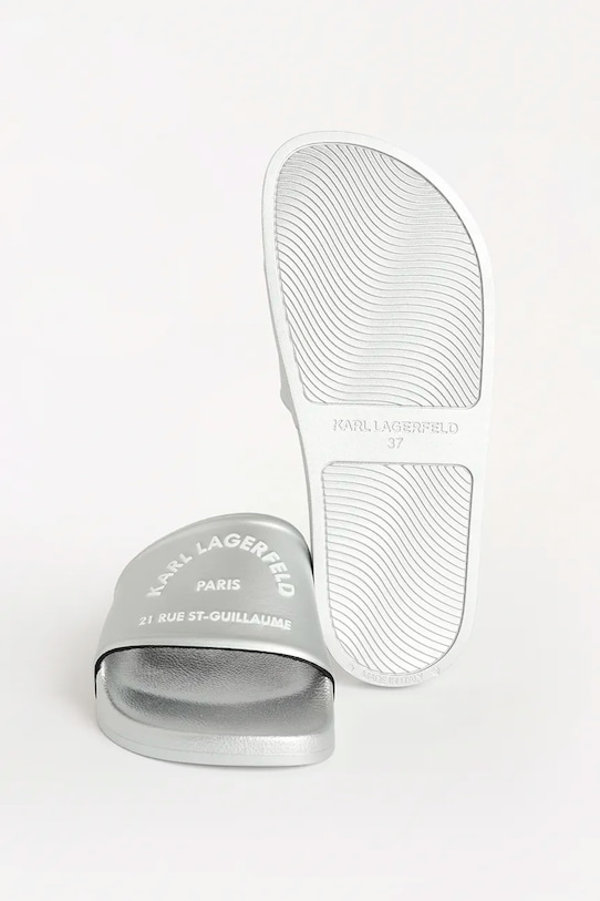 Šľapky Karl Lagerfeld KONDO 2.0 KL80908A.VSL strieborná