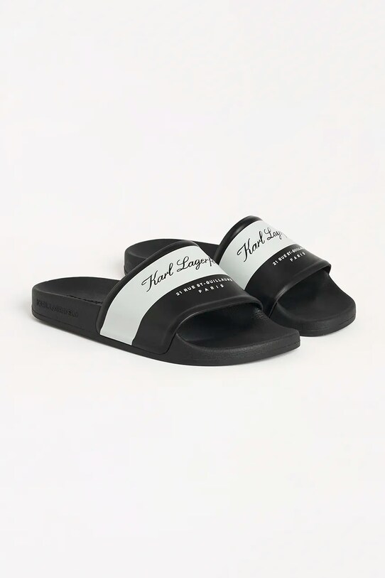 Karl Lagerfeld klapki KONDO 2.0 KL80923.V01 czarny SS25