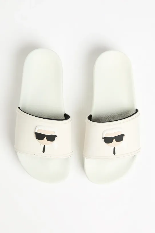Karl Lagerfeld klapki KONDO MAXI biały KL80805A.VT1