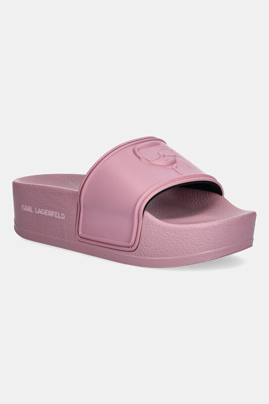 Šľapky Karl Lagerfeld KONDO MAXI platforma ružová KL80819M.VRG