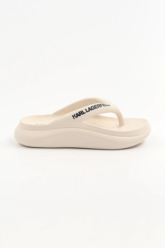 Karl Lagerfeld japonki SKOONA II platforma beżowy KL85025.VT1