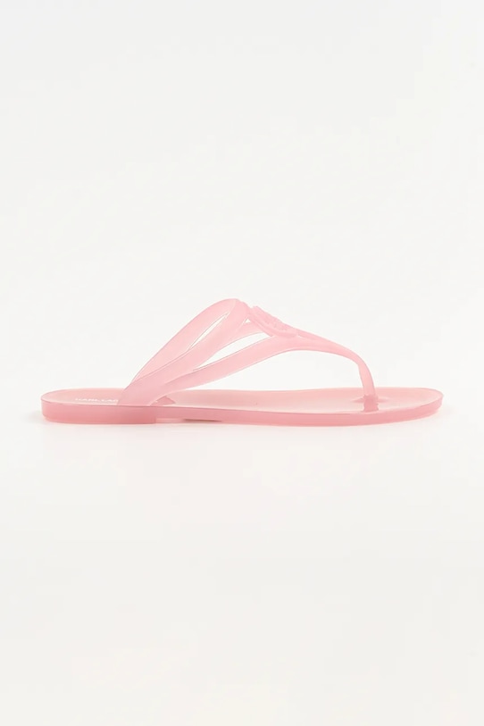 Karl Lagerfeld șlapi JELLY THONG sintetic roz KL80007A.VLP