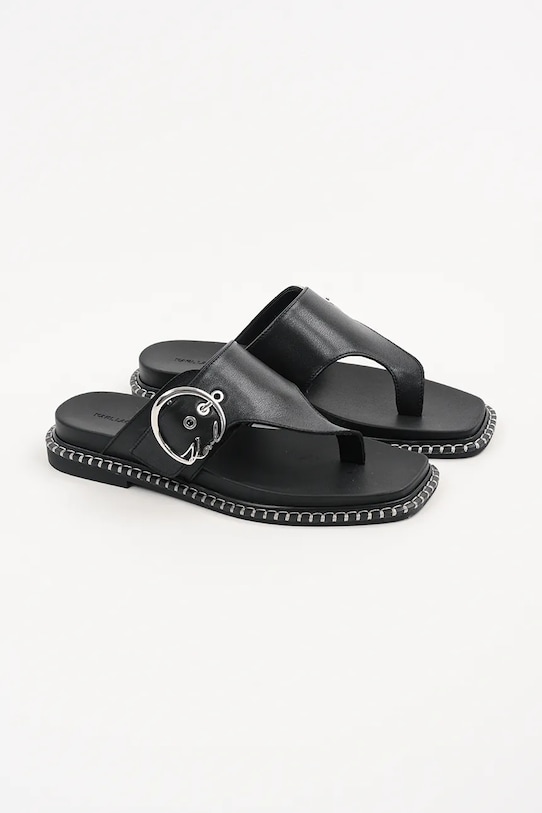 Kožené žabky Karl Lagerfeld KLEO KL81325.000 černá SS25