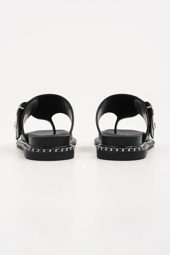 Boty Kožené žabky Karl Lagerfeld KLEO KL81325.000 černá