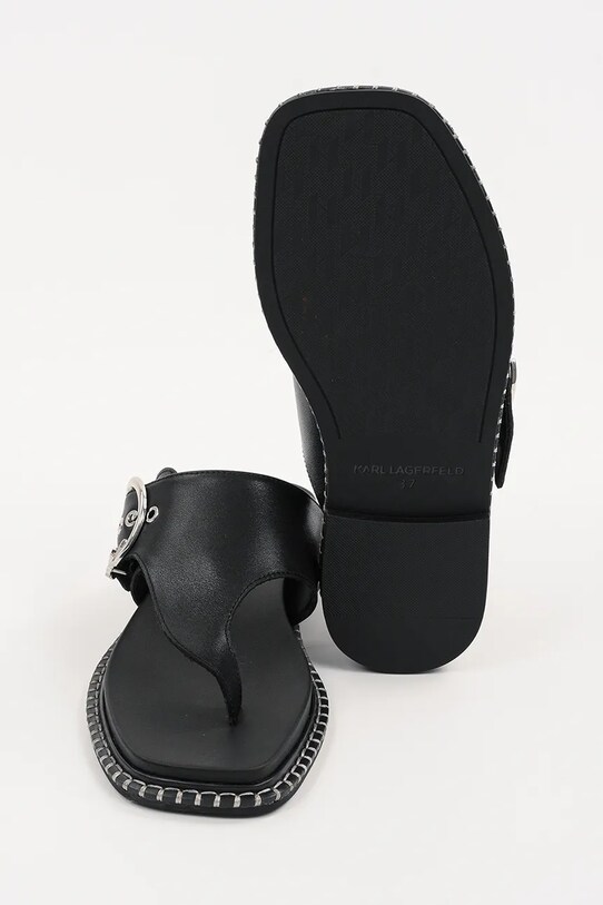Kožené žabky Karl Lagerfeld KLEO KL81325.000 černá