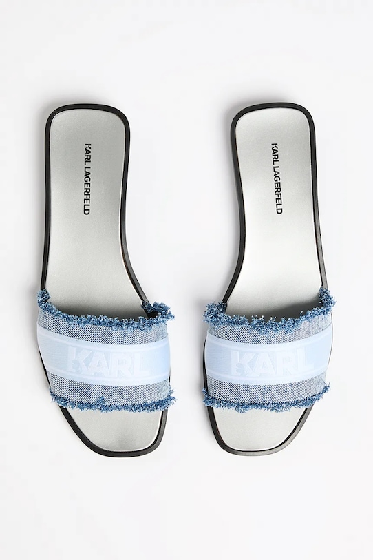 Karl Lagerfeld papucs SKOOT II kék KL80411.DLB