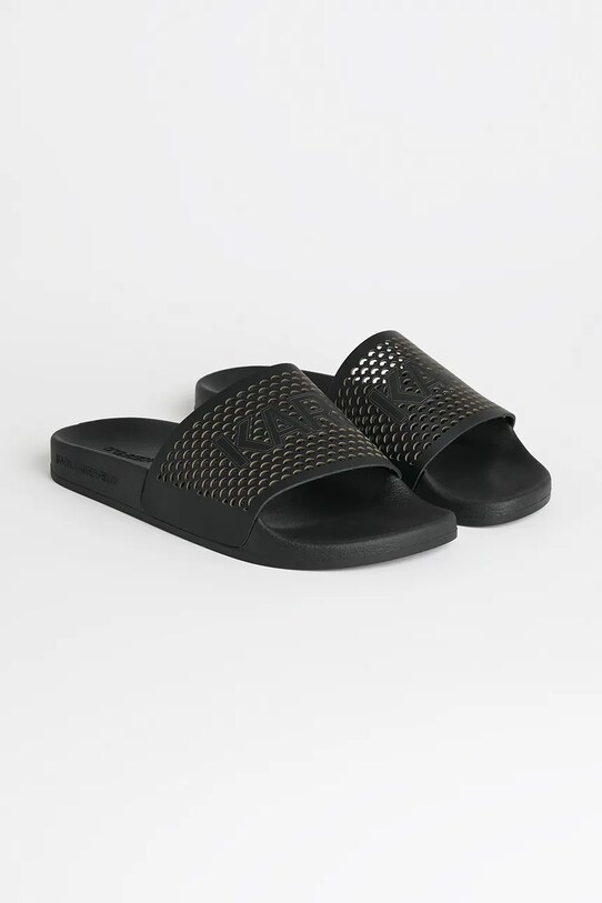 Кожаные шлепанцы Karl Lagerfeld KONDO 2.0 KL80915.000 чёрный SS25