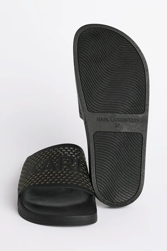 Кожаные шлепанцы Karl Lagerfeld KONDO 2.0 KL80915.000 чёрный