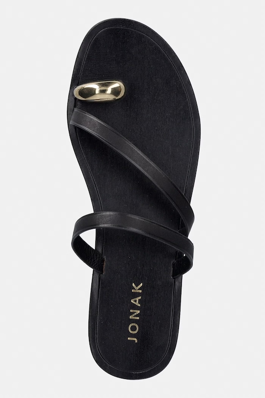 Jonak šľapky dámske kožené WIFE čierna 3800026