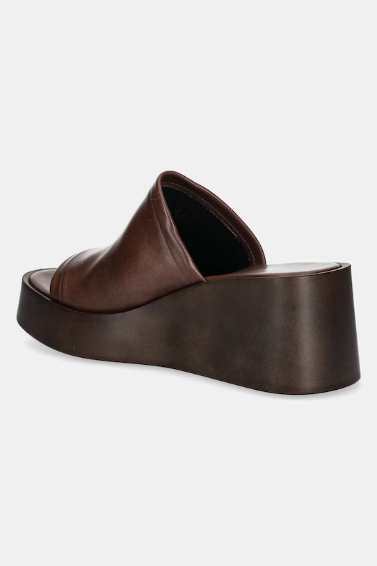 Încălțăminte Jonak slapi de piele EUGENE 3600041 maro