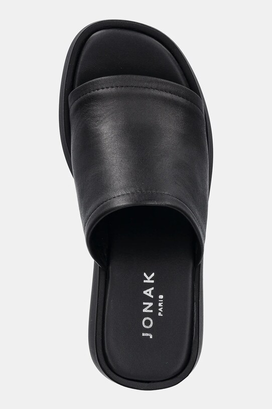 Jonak slapi de piele EUGENE negru 3600041