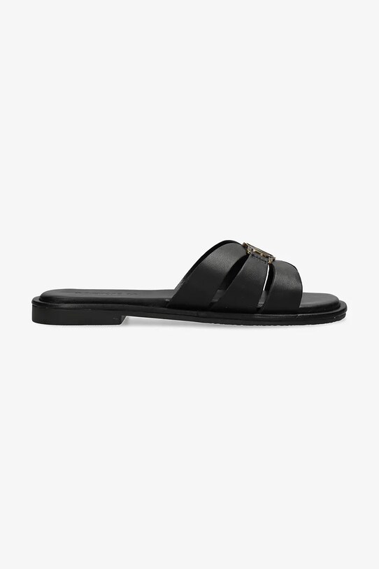Δερμάτινες παντόφλες Mexx RAMA PARROT φλατ μαύρο MI001606351W.01