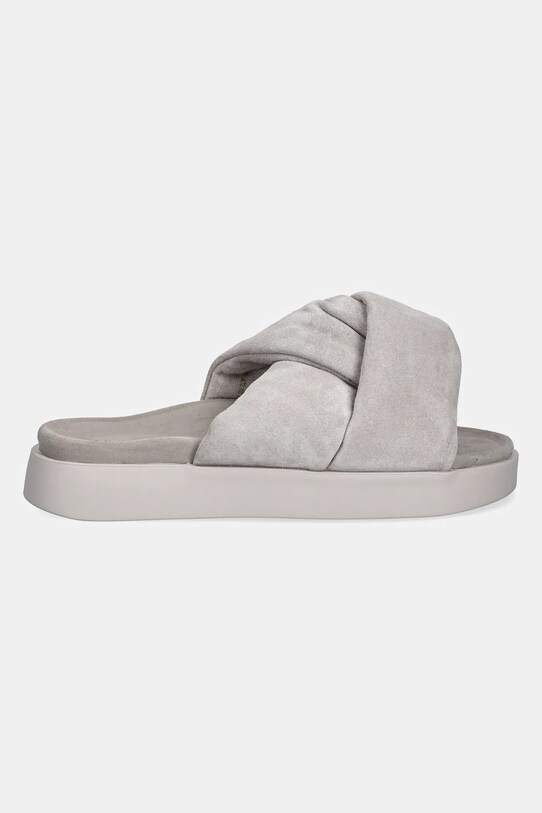 Inuikii klapki zamszowe Soft Crossed Suede 1004.003.0401.030 szary SS25