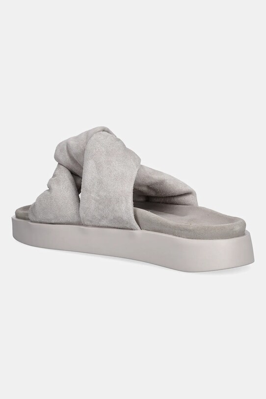 Obuwie Inuikii klapki zamszowe Soft Crossed Suede 1004.003.0401.030 szary