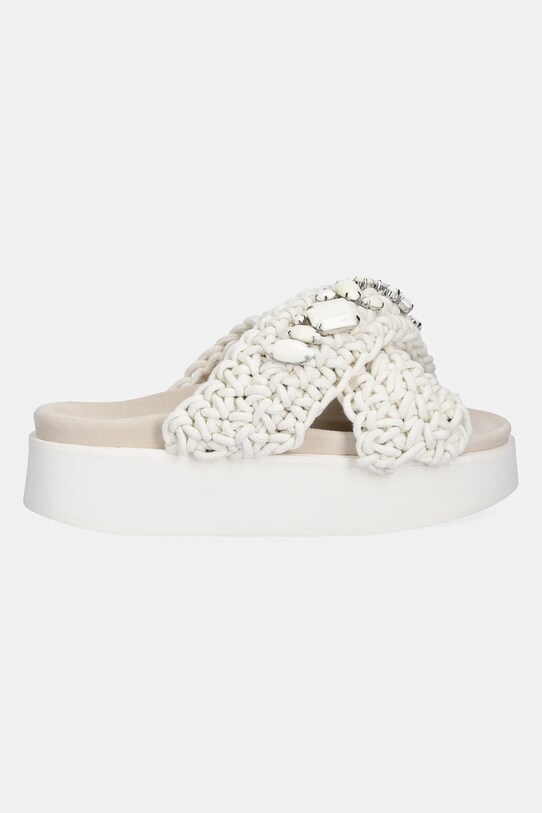Шлепанцы Inuikii Woven Stones Platform 1004.005.0041.108 белый SS25