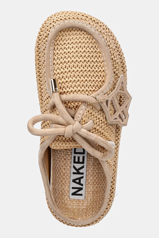 Шльопанці Naked Wolfe Blizzard бежевий Blizzard.Weave.Rafia