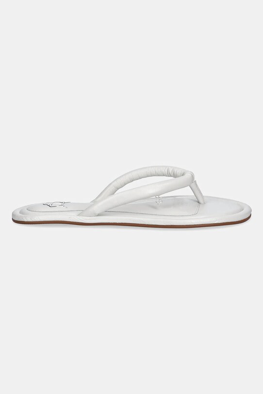 Naked Wolfe slapi de piele Grenada Grenada.White.Leather alb SS25