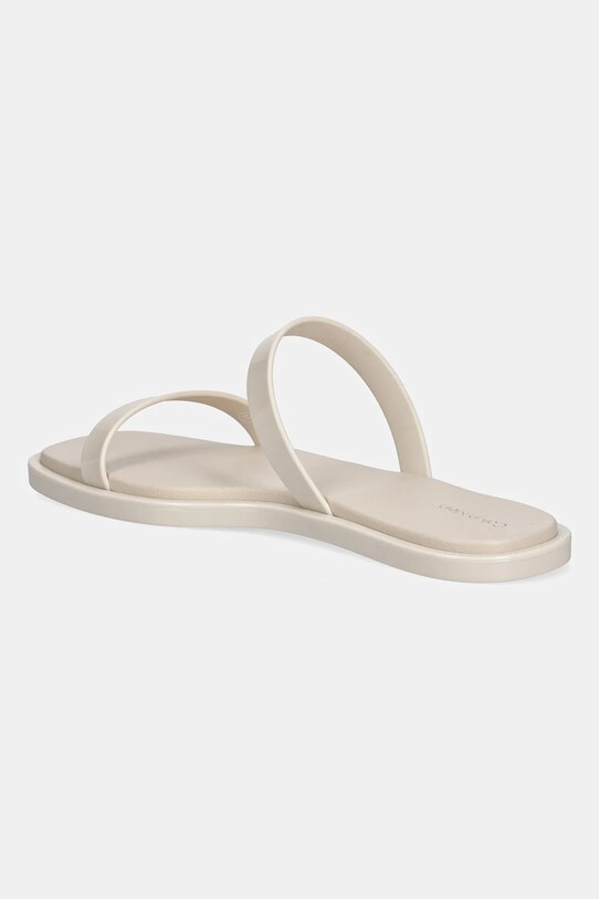 Boty Pantofle Calvin Klein DOUBLE BAR SLIDE - JELLY HW0HW02417 béžová