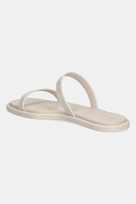 Obuwie Calvin Klein klapki DOUBLE BAR SLIDE - JELLY HW0HW02417 beżowy