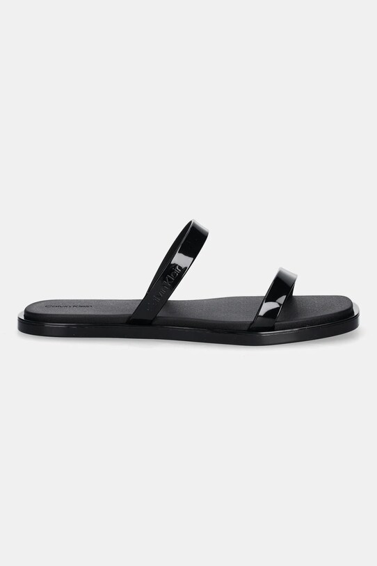 Pantofle Calvin Klein DOUBLE BAR SLIDE - JELLY HW0HW02417 černá SS25