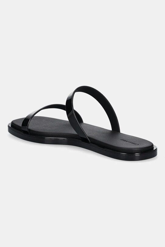 Boty Pantofle Calvin Klein DOUBLE BAR SLIDE - JELLY HW0HW02417 černá