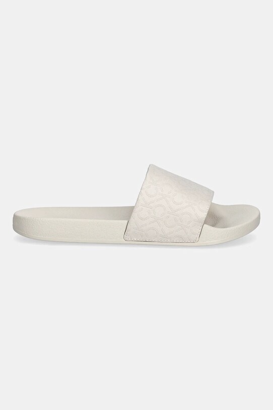 Calvin Klein klapki POOL SLIDE - JACQ HW0HW02420 beżowy SS25