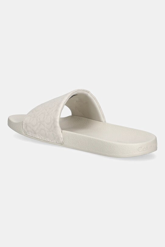 Boty Pantofle Calvin Klein POOL SLIDE - JACQ HW0HW02420 béžová