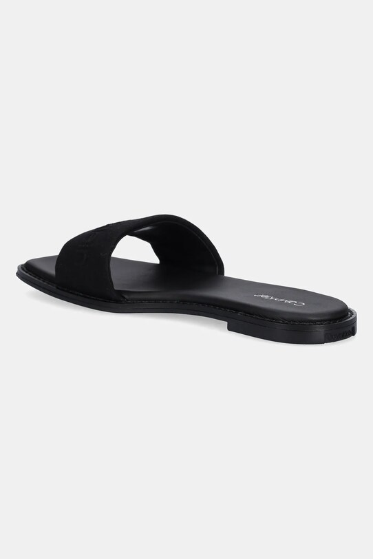 Încălțăminte Calvin Klein papuci FLAT SLIDE - HE HW0HW02378 negru
