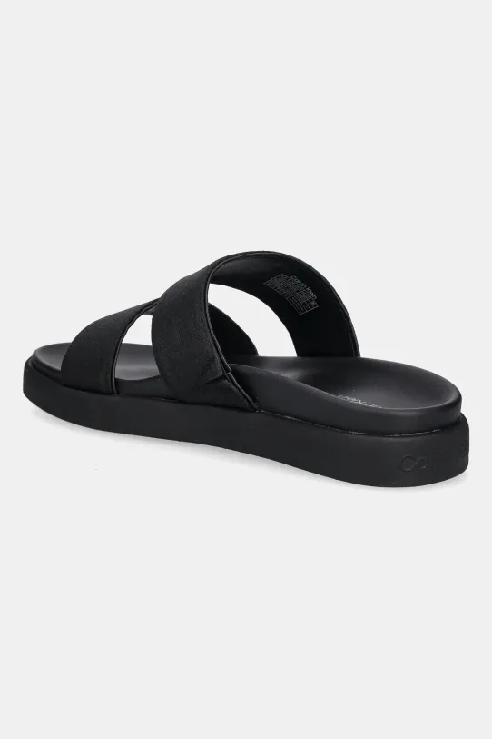 Obuwie Calvin Klein klapki FLAT SLIDE - JACQ HW0HW02486 czarny