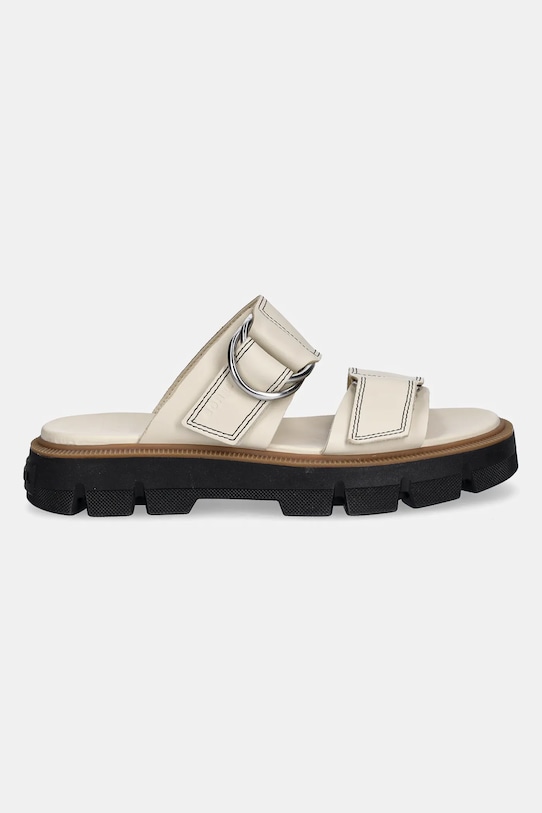 Шкіряні шльопанці Sorel REIN CB SLIDE 2113111191 бежевий SS25