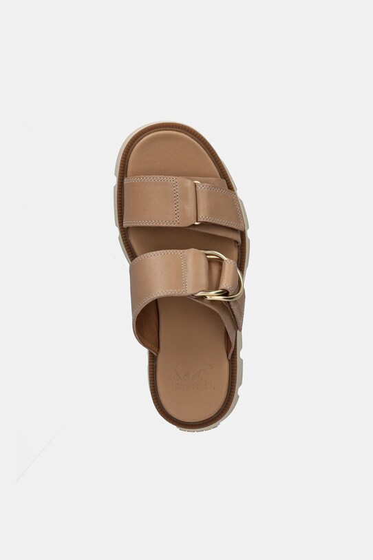Sorel slapi de piele REIN CB SLIDE bej 2113111246