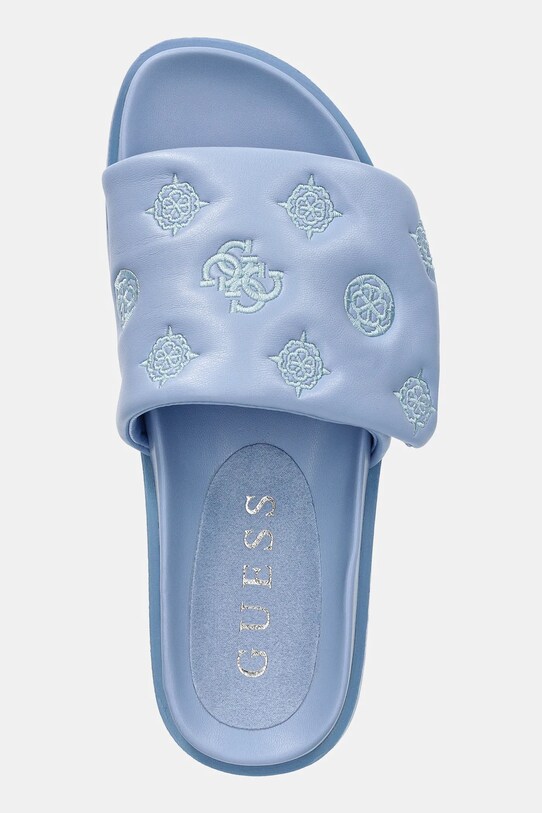 Šľapky Guess FABIO2 modrá FLJFA2.ELE19.BLUE